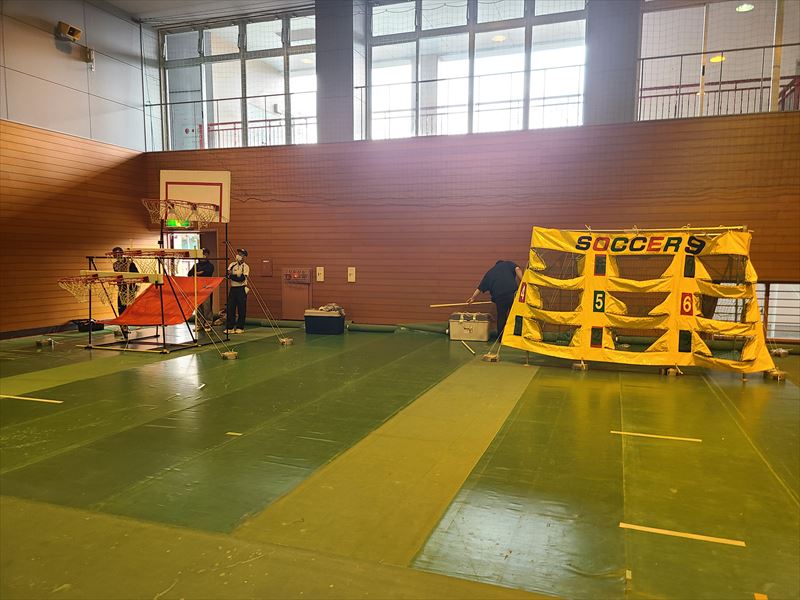 バスケットナイン 現場の様子