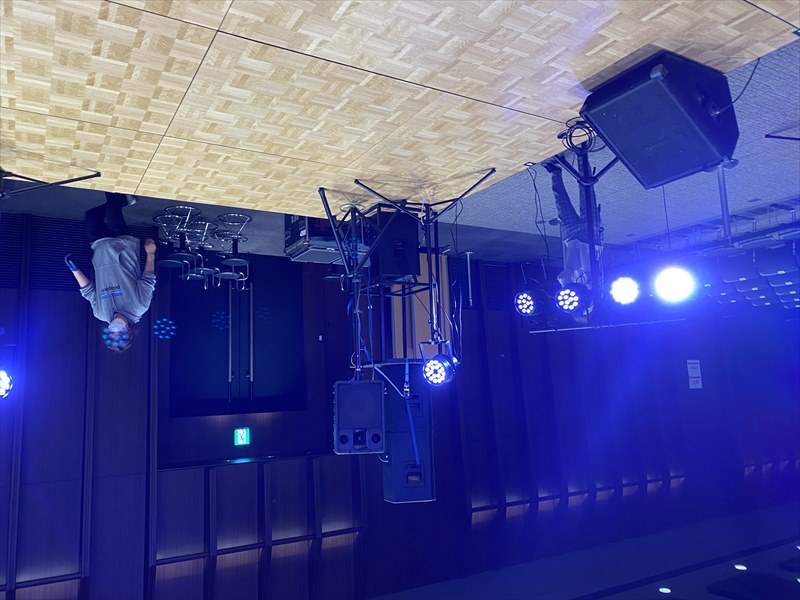 LEDパーライト 現場の様子