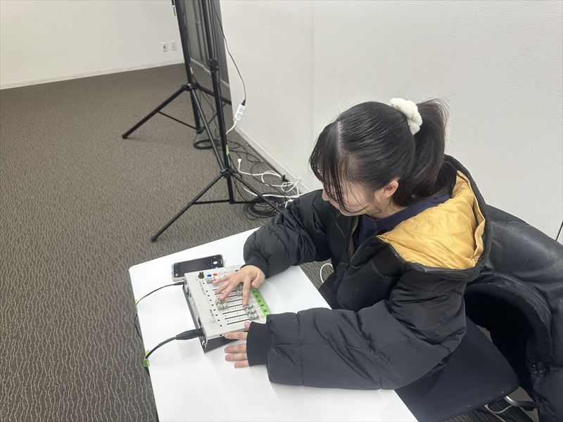 DMXコントローラー(調光卓)12ch 現場の様子