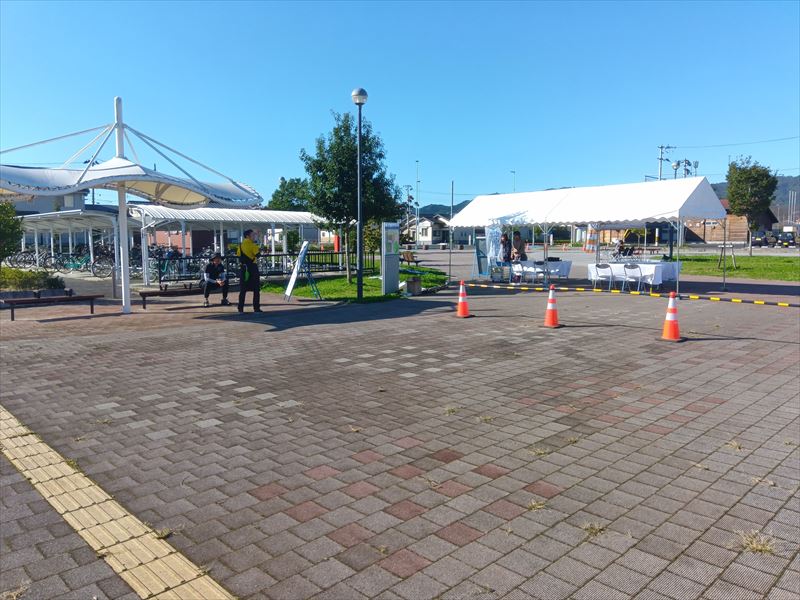 3坪テント 現場の様子