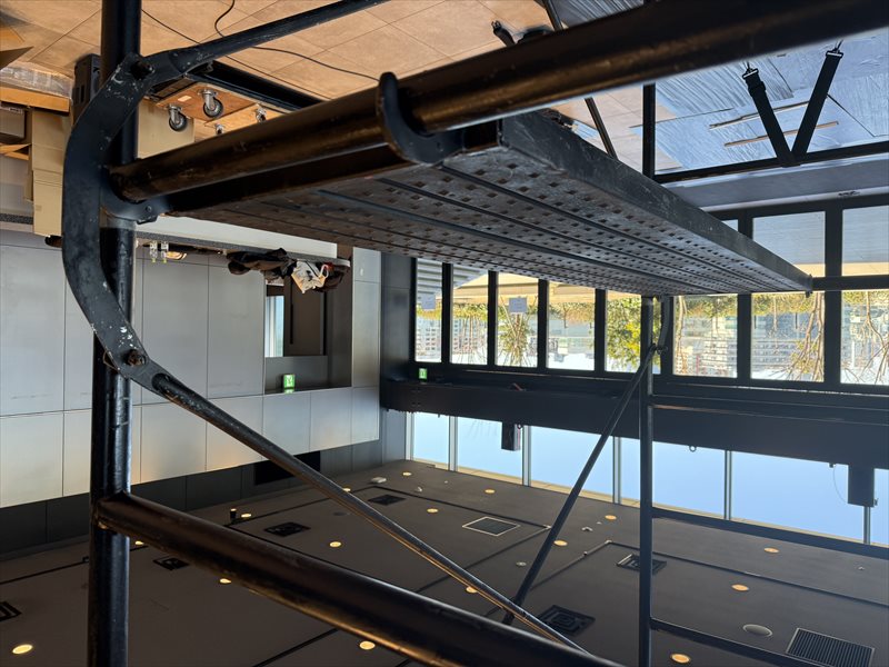 A2イントレ(2段) 現場の様子