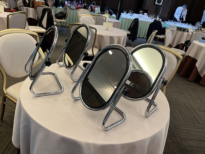 テーブルクロス(白布) 現場の様子