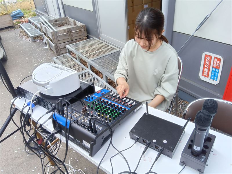 十字延長コード20m(3個口) 現場写真