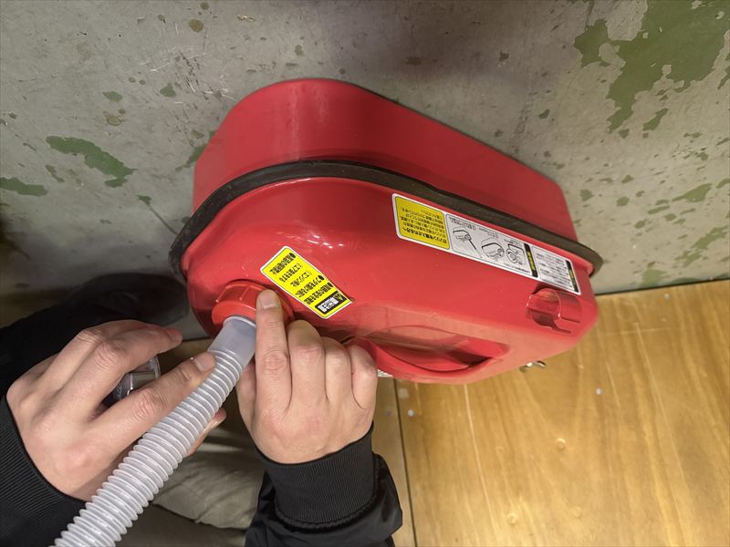 ガソリン携行 現場写真