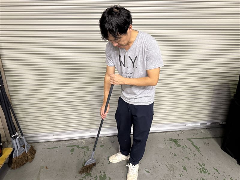 ほうき 現場写真