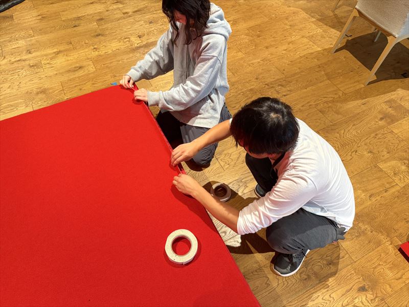 パンチカーペット(W) 使用イメージ 赤