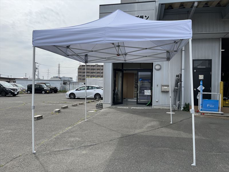 ワンタッチテント(白)別角度